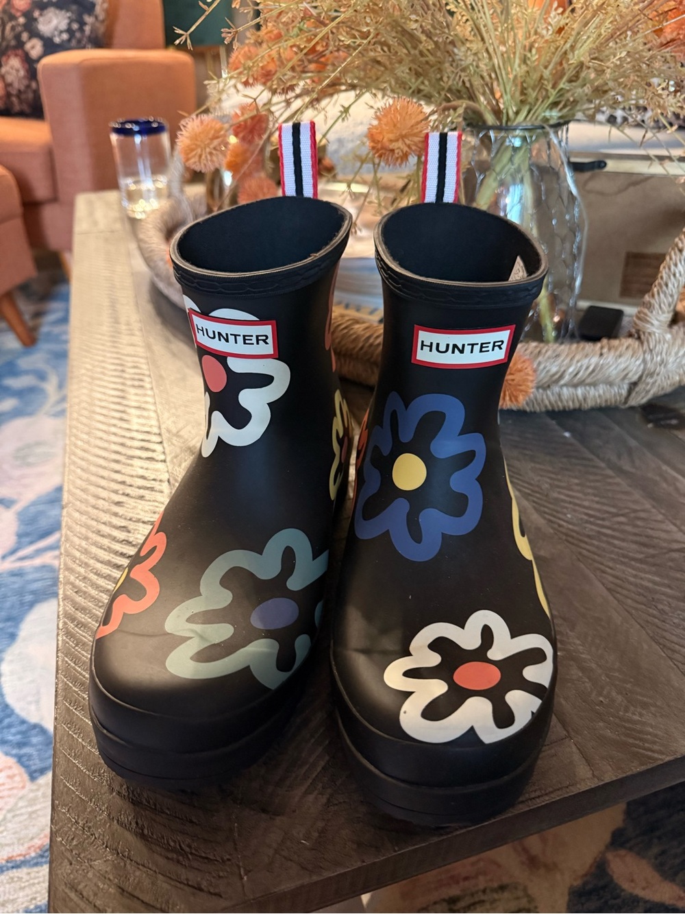 HUNTER Limited Edition Floral Rain Boots